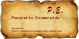 Pacurariu Eszmeralda névjegykártya